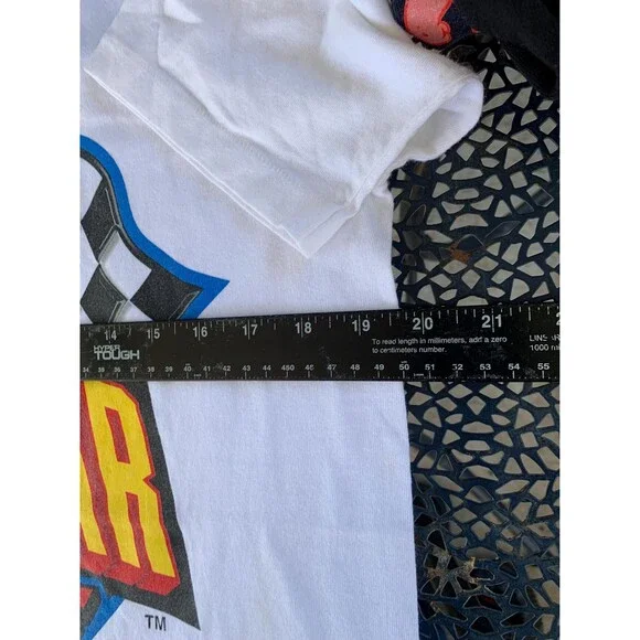 90s Myrtle Beach NASCAR Cafe white autographed tee streetwear Size M